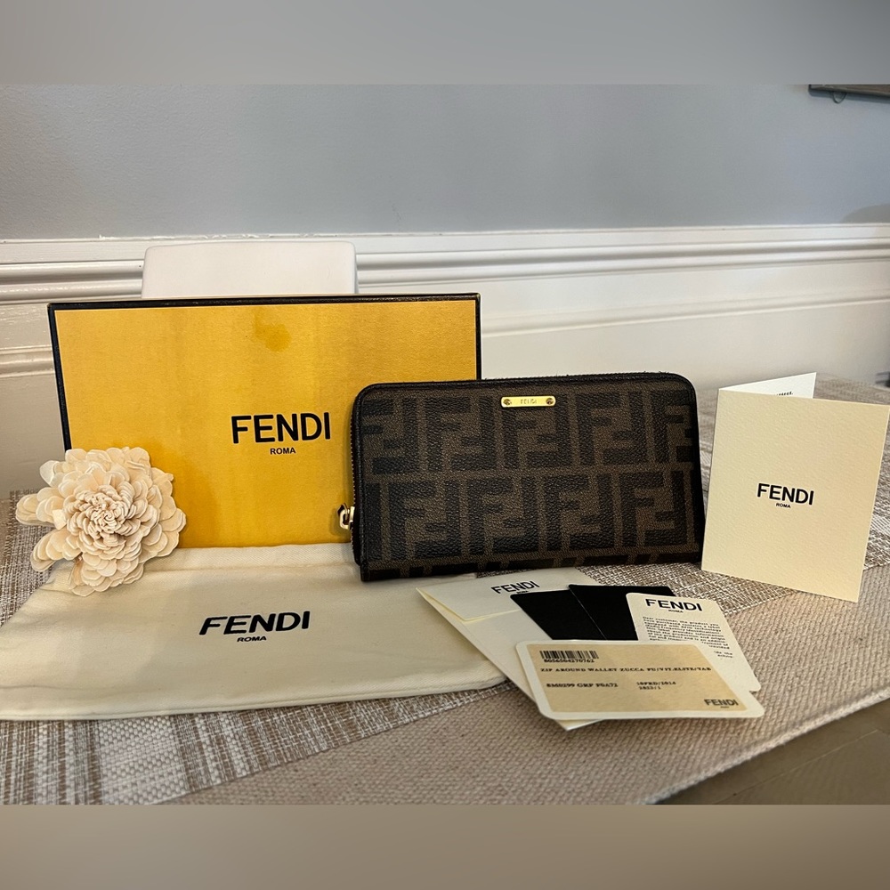 NWT FENDI Zucca Spalmani Vitello Elite - FULL INCLUSION